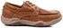 Activ Lace Up Leather Stitched Casual Shoes - Caramel Brown
