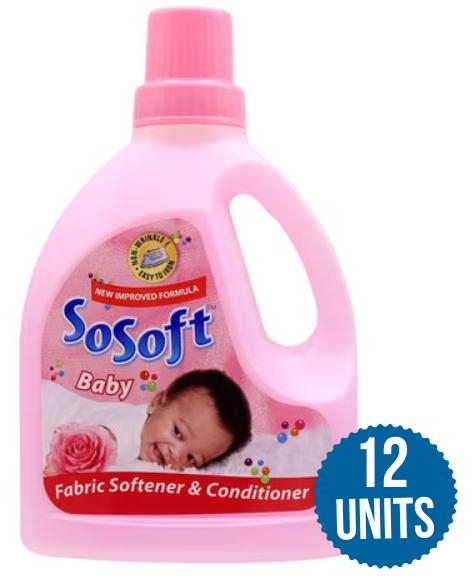 SoSoft Baby Fabric Softener And Conditioner 750Ml x12Units