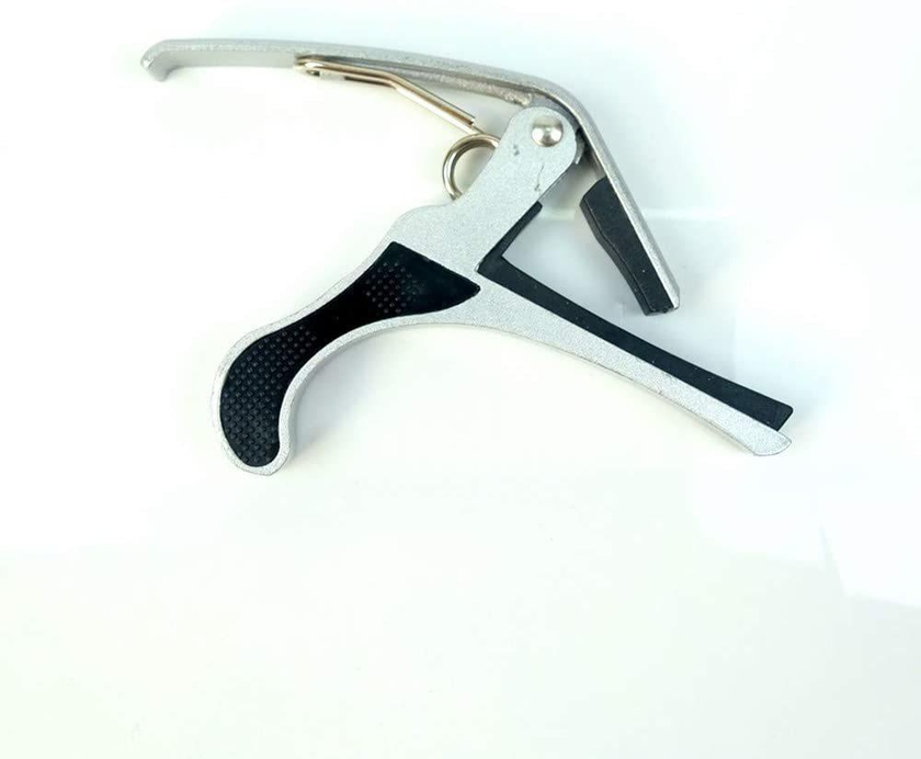 Mike Music - Quick-Change Capo for 6-string acoustic guitars(Guitar Capo B5, silver)