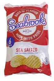 Seabrook Sea Salted Crinkle Crisp 6 x 30g