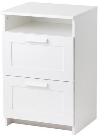 BRIMNES Chest of 2 drawers, white