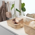SMARRA صندوق بغطاء, لون طبيعي, ‎30x30x23 سم‏ - IKEA