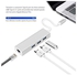 USB-C/Type C to 3 Ports A 3.0 with 10/100/ 1000 Mbps Gigabit Ethernet/LAN/Network Adapter (RJ45)