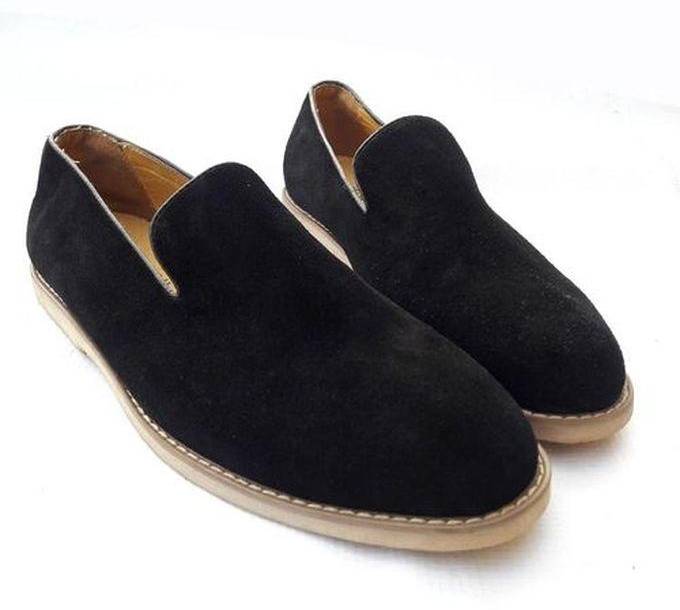 Bugatchi Suede Loafers - Black