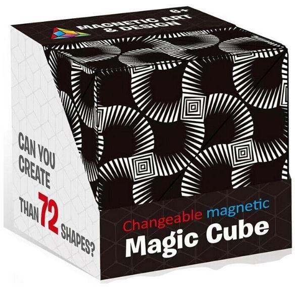 Shape Shifting Box, Fidget Cube with 36 Rare Earth Magnets - Extraordinary 3D Magic Cube &ndash; Cube Magnet Fidget Toy Transforms Into Over 70 Shapes, Black