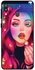 Protective Case Cover For Samsung Galaxy M20 Smart Series Printed Protective Case Cover for Samsung M20 Girl Making Lipstick