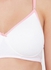 Clovia Padded Non-Wired Full Coverage Multiway T-shirt Bra in White - Cotton