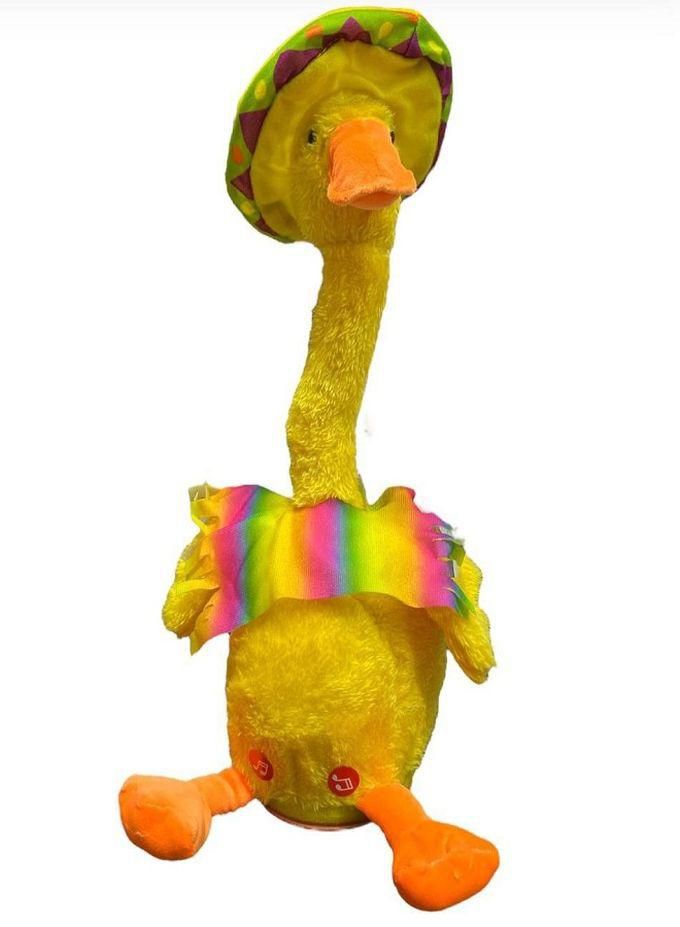 Singing Dancing Cactus Toy, Repeating Talking Baby Duck Toy,Mimicking Duck Toy with 120 Songs for Babies, Plush Duck Toys Can Dance,Sing,Repeat,Talk,Mimic,Birthday Gift for Kids