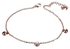 Stainless Steel Rhinestone Studded Charm Bracelet
