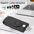 Mini Multi-function Large Storage Plastic Card Reader-Black