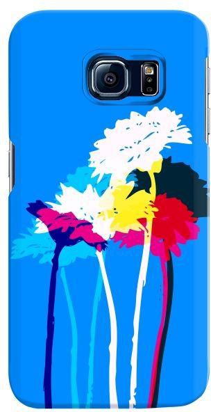 Stylizedd  Samsung Galaxy S6 Edge Premium Slim Snap case cover Matte Finish - Bleeding Flowers - Blue  S6E-S-128M