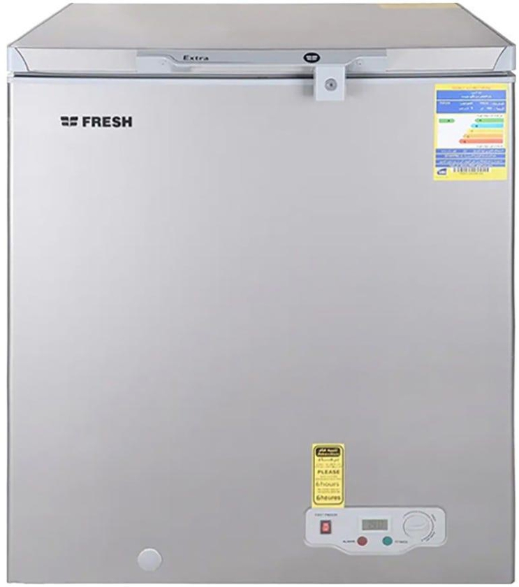 Get Fresh FDF-220 Horizontal Freezer, 165 Liter - Silver with best offers | Raneen.com