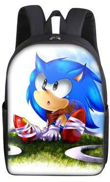 Sonic Hedgehog 16 inch School Bag for Boys Girls Kids Backpack Child Large Capacity Laptop Travel Bags