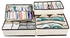 Underwear Drawer Organiser, Foldable Closet Divider and Foldable Storage Box for Socks, Ties, Scarves and Handkerchiefs, Set of 4