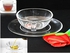 E8market 1 Set Glass Cup & Plate for coffee/Tea breakfast.Ship within 6 hours(Clear)
