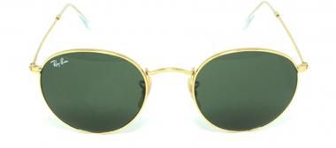 Ray-Ban Small Gold Round Metal Unisex Sunglasses