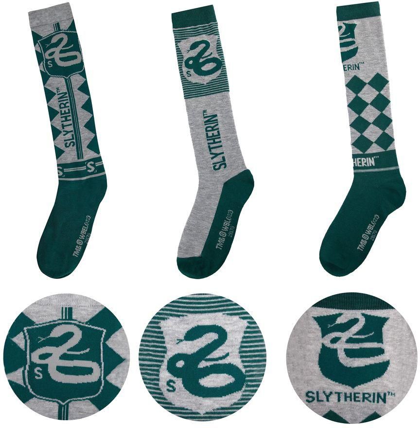 Cinereplicas Harry Potter Knee High Socks (Set of 3) - Slytherin