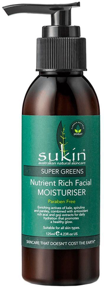Sukin - Supergreens Nutrient Rich Facial Moisturiser 125ml- Babystore.ae