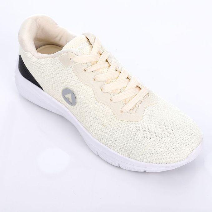 Air Walk White Rubber Sole For White Lace Up Sneakers