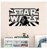 Star Wars Warrior Star Wars Bedroom Decoration Wall Stickers Black 34X58cm