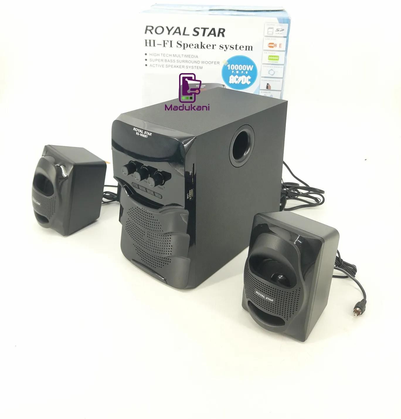 Royal Star RS908BT 2.1 Channel Multimedia Speaker Subwoofer System