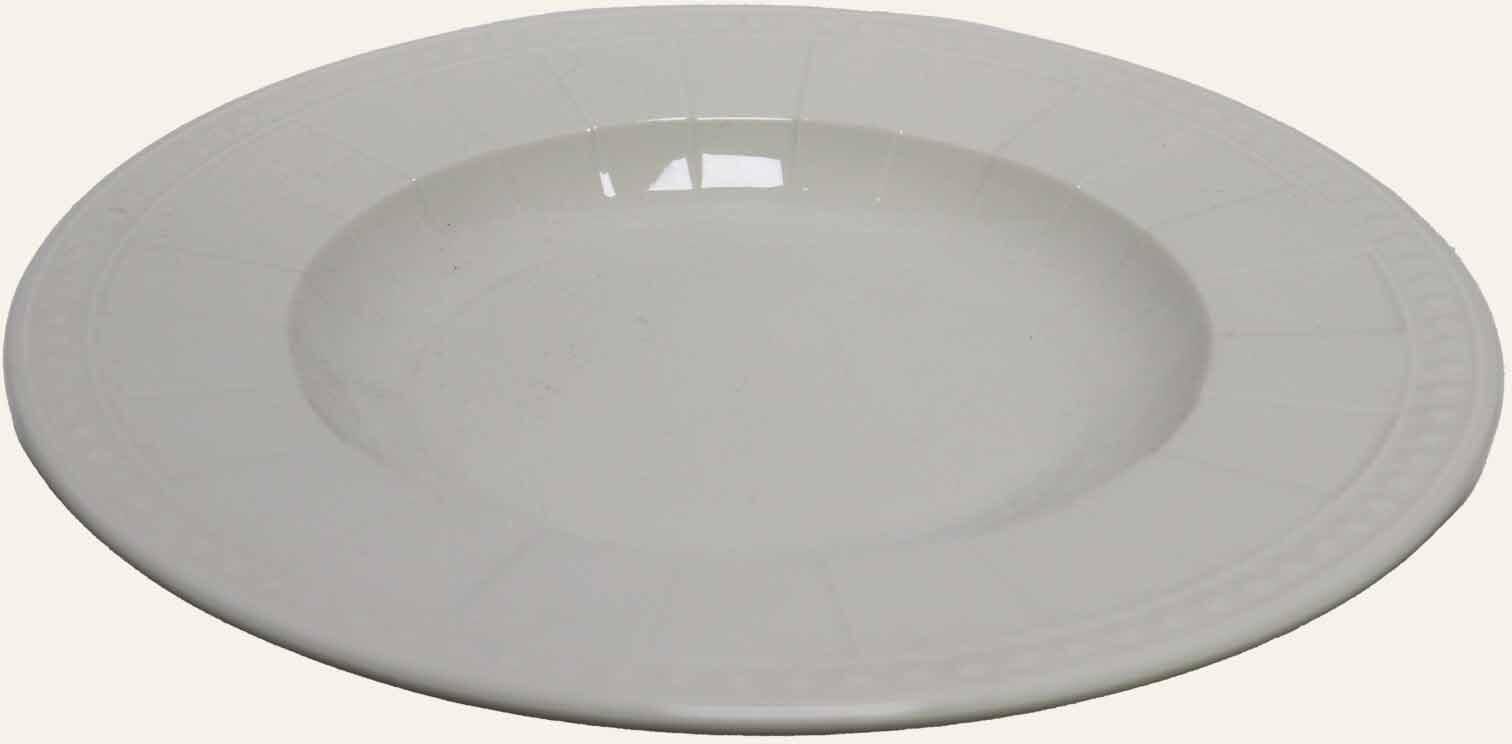 Rosa Deep Plate - 23 Cm - off White