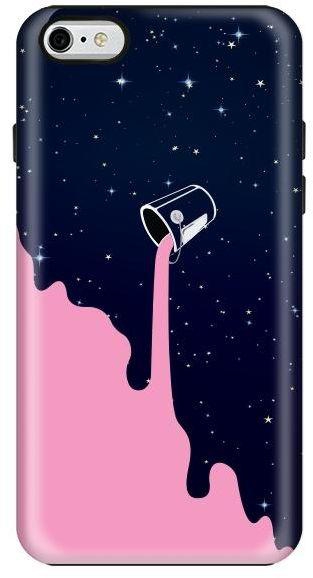 Stylizedd Apple iPhone 6Plus Premium Dual Layer Tough Case Cover Matte Finish - Berry Milky Way