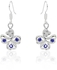 White Gold Plated Jewelry Set With Multi-colored Crystals [AR838]