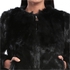 Bebe Faux Fur Evening Cover Spring Jacket for Women - Black