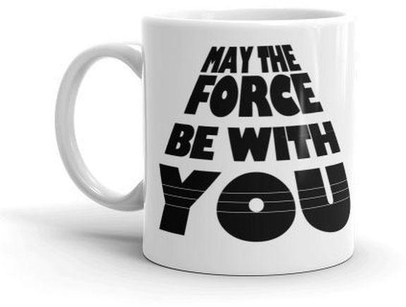 Star Wars -May Be The Force Be With You Mug - White Mug - 300ml