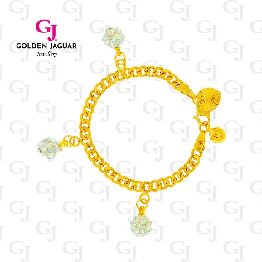 GJ Jewelry Emas Korea Bracelet -  Bola Zircon Kids 9560526-0