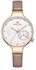 ساعة يد كرونوغراف بسوار من الجلد طراز J3654 للنساء