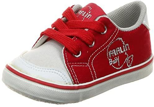 BF-368-1 Farlin Baby Shoes - Red - 6 months baby shoes - Breathable Cotton Walking Shoes
