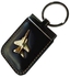 F15 Aircraft Metal Design Leather Key Chain