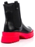 Mr Joe Bi-Tone Leather Ankle Boots - Black & Fuchsia
