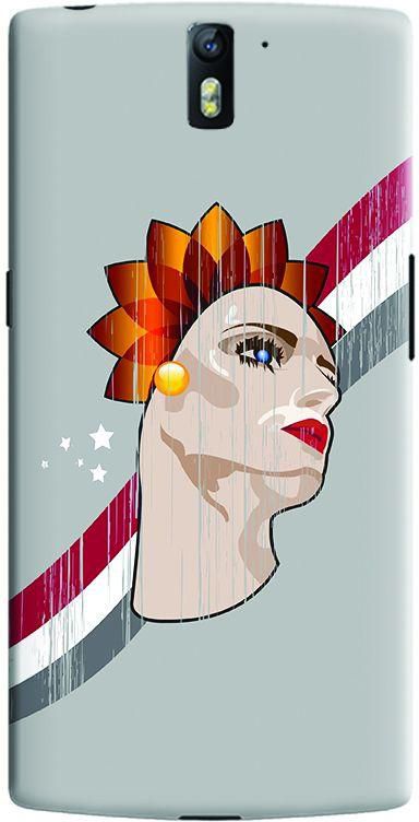 Stylizedd OnePlus One Slim Snap Case Cover Matte Finish - Lady Liberty (Grey)