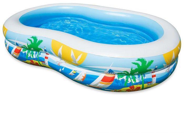 INTEX 56490 Swim Center Inflatable Paradise Seaside Kids Swimming Pool