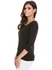 Only Jess 3/4 Long Sleeve Blouse For Women - L, Black