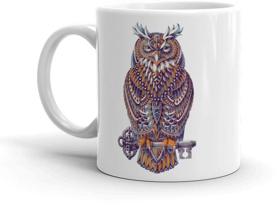 Owl - White Mug