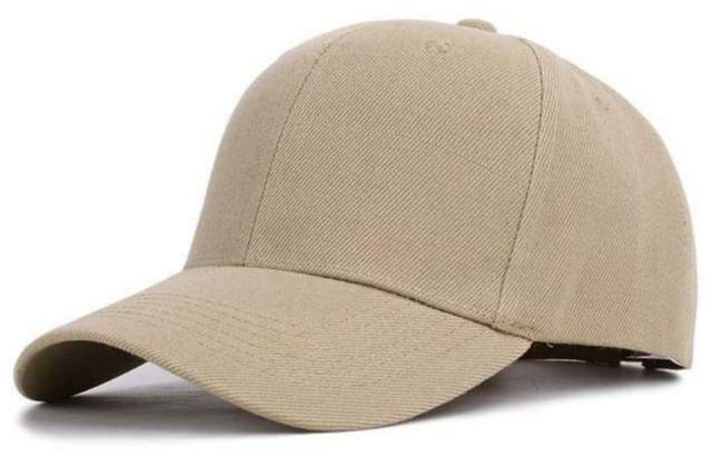 قبعة البيسبول لحماية الشمس والأنشطة الرياضية ، اللون بيج