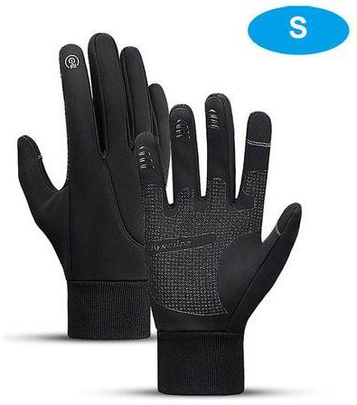 Pair Of Anti-Slip Elastic Sleeve Design Hand Warmer Cycling Gloves S