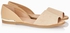 Chaunte D'orsay Peep Toe Flat Sandals