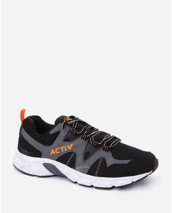 Activ Leather Sportive Sneakers - Black & Grey