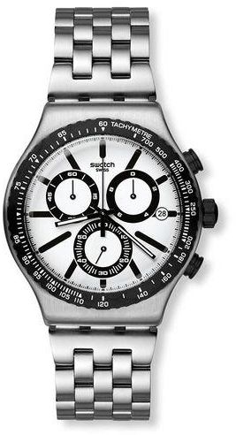 Swatch YVS416G Stainless Steel Watch – Silver