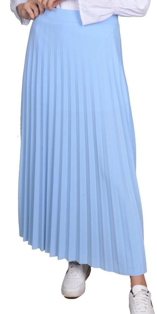 Casual Women Solid- BABY BLUE -Skirt Kalosh