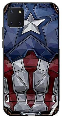 Protective Case Cover For Samsung Galaxy Note10 Lite Captain America Suit Design Multicolour