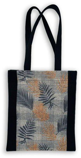 Gharibo Bags Casual Printed Linen Tote Bag