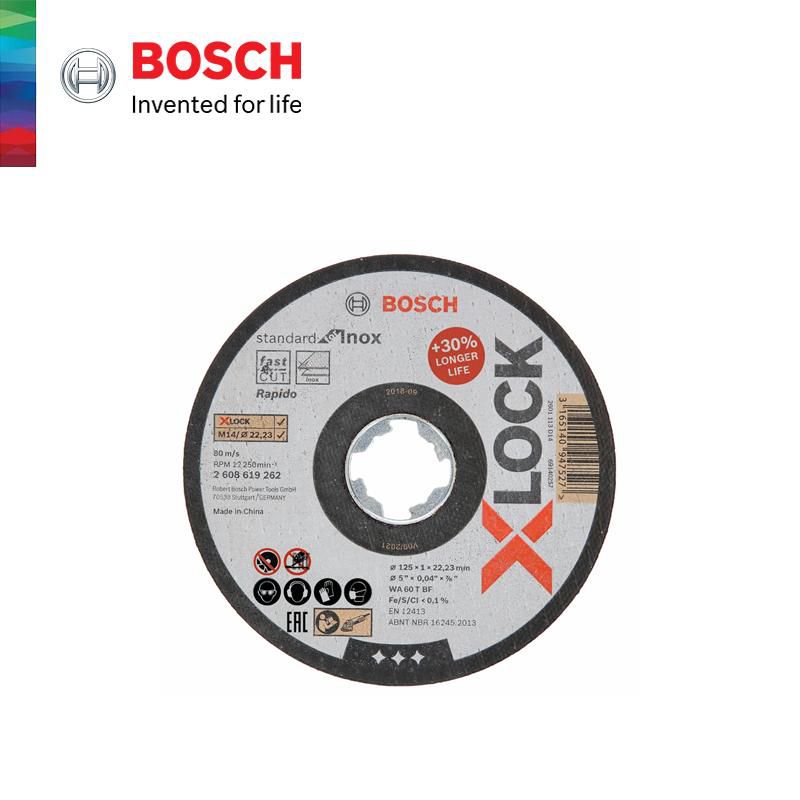 BOSCH X-LOCK Cutting Discs Standard for Inox - 2608619262