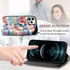 Colored Drawing Magnetic Horizontal Flip PU Leather Case With Holder & Card Slots & Wallet For IPhone 12 / 12 Pro(Magic Space)