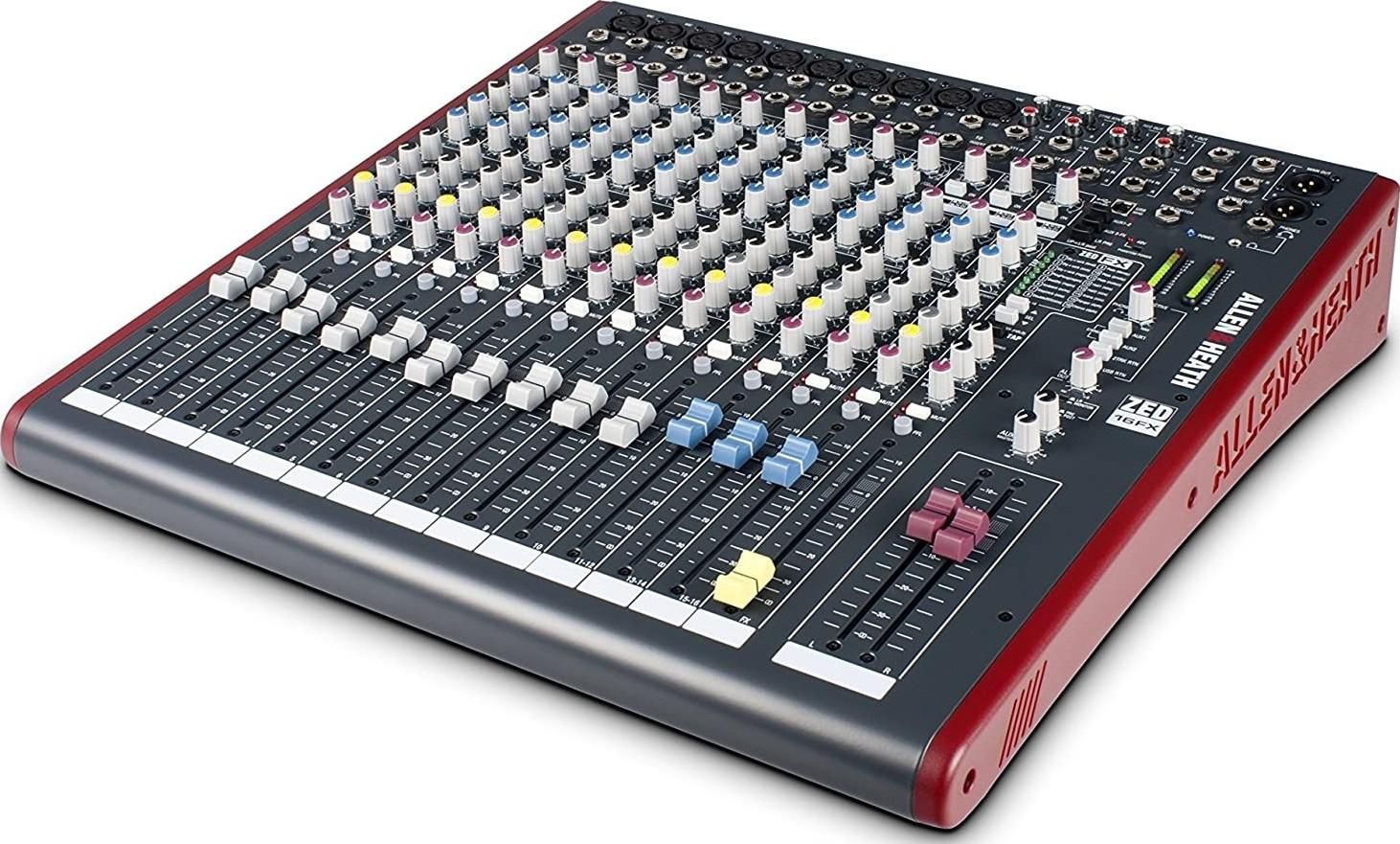Allen & Heath 16-Channel Multi-Purpose USB Mixer with FX for Live Sound and Recording | ZED16FX